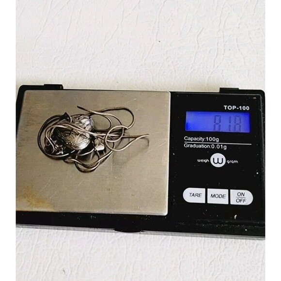 Vintage Sterling Silver Engraved 1.25 Inch Heart Locket 8.25g - Picture 7 of 7